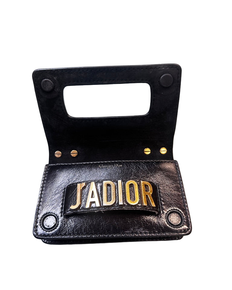 Vintage Leather J'ADIOR Clutch Bag