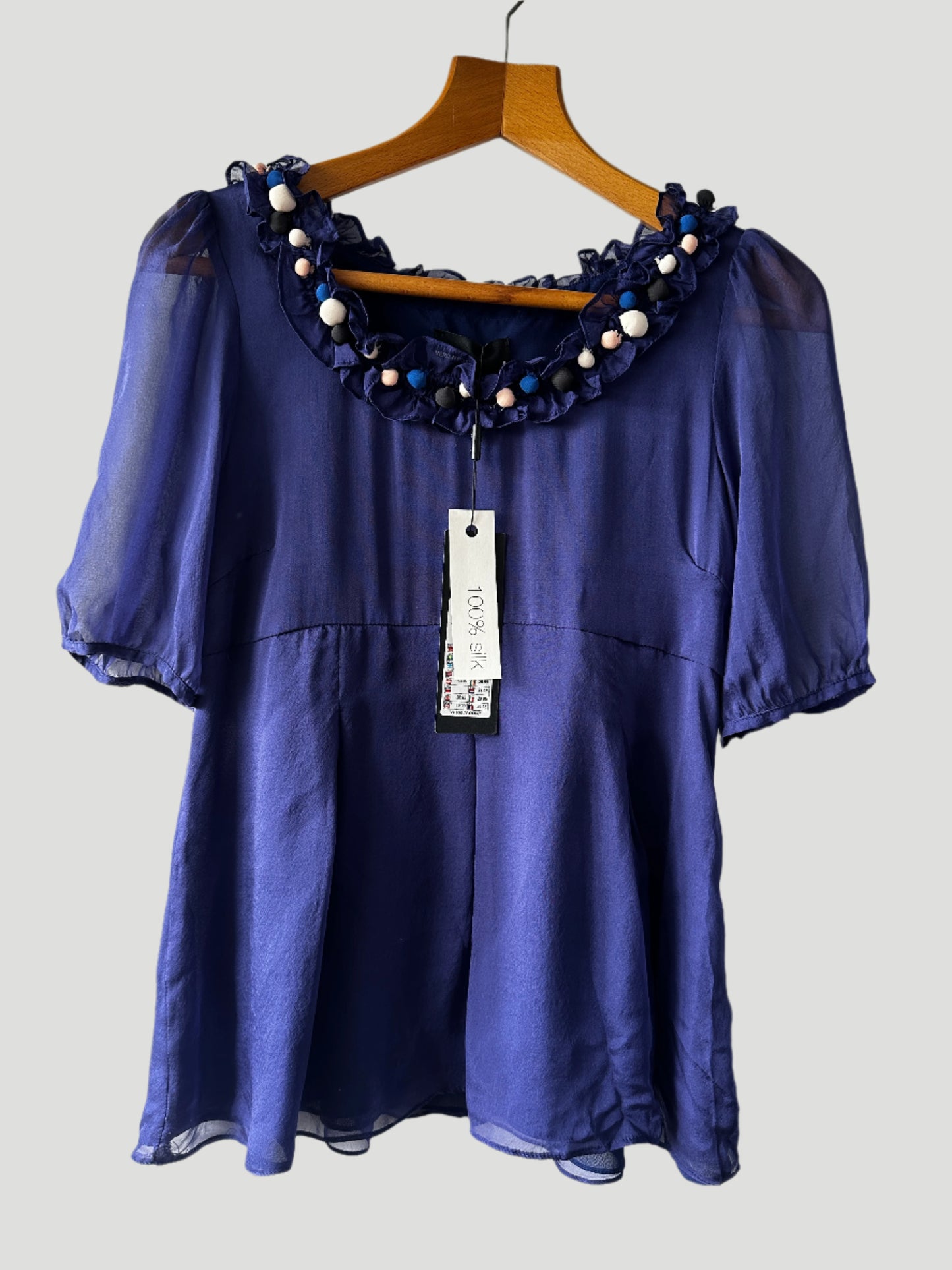 Vero Moda Peplum Top Size M UK10