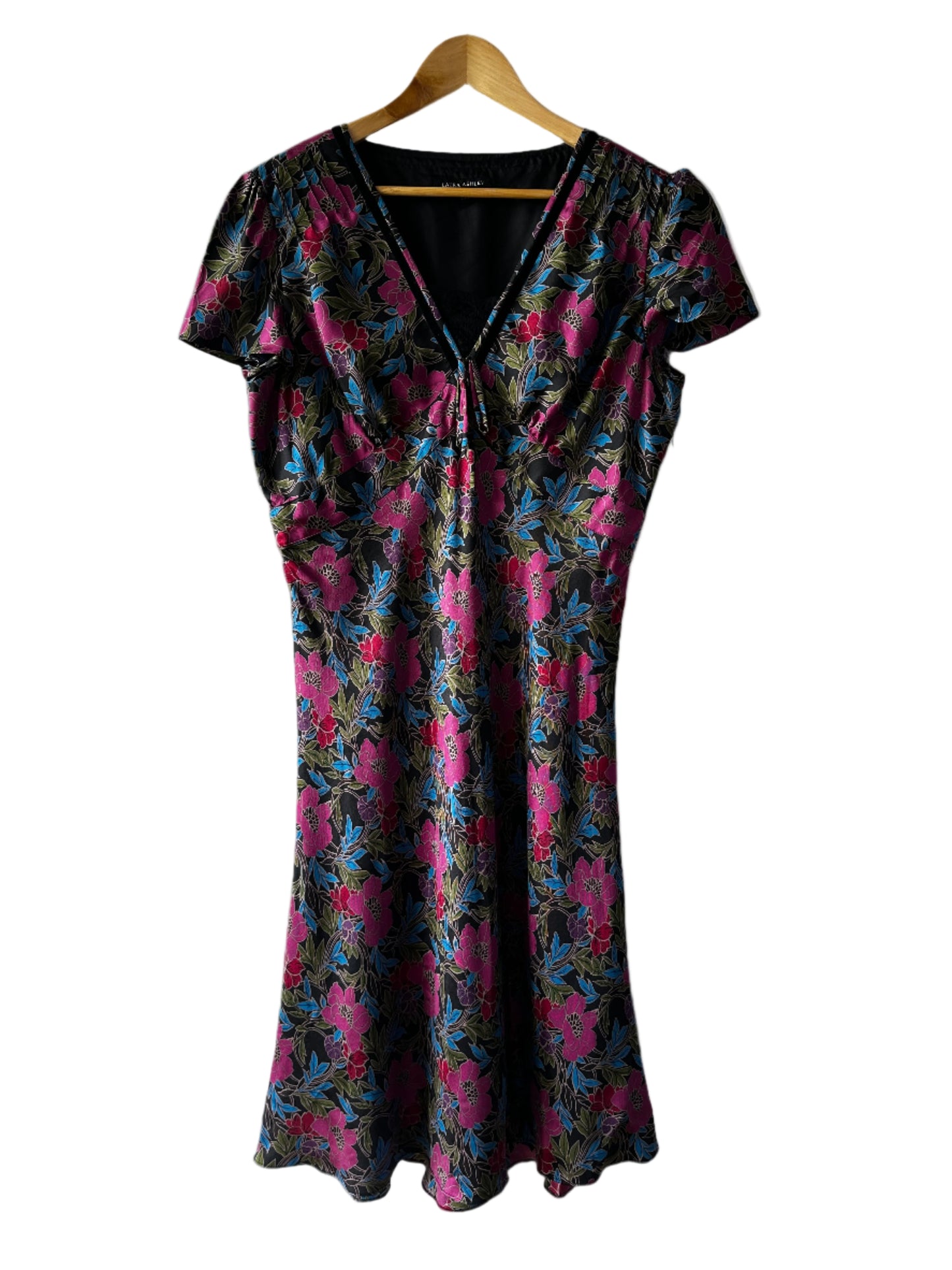 Laura Ashley Silk Dress. Size UK 16