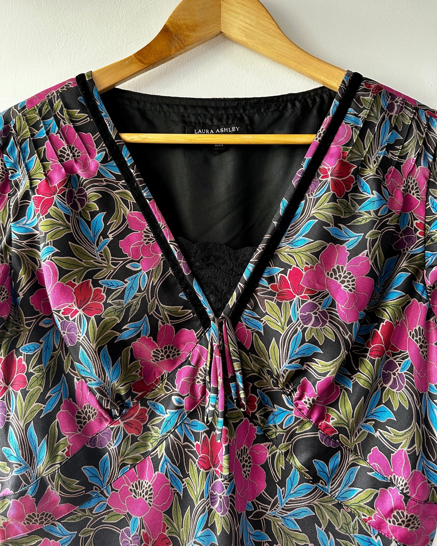 Laura Ashley Silk Dress. Size UK 16