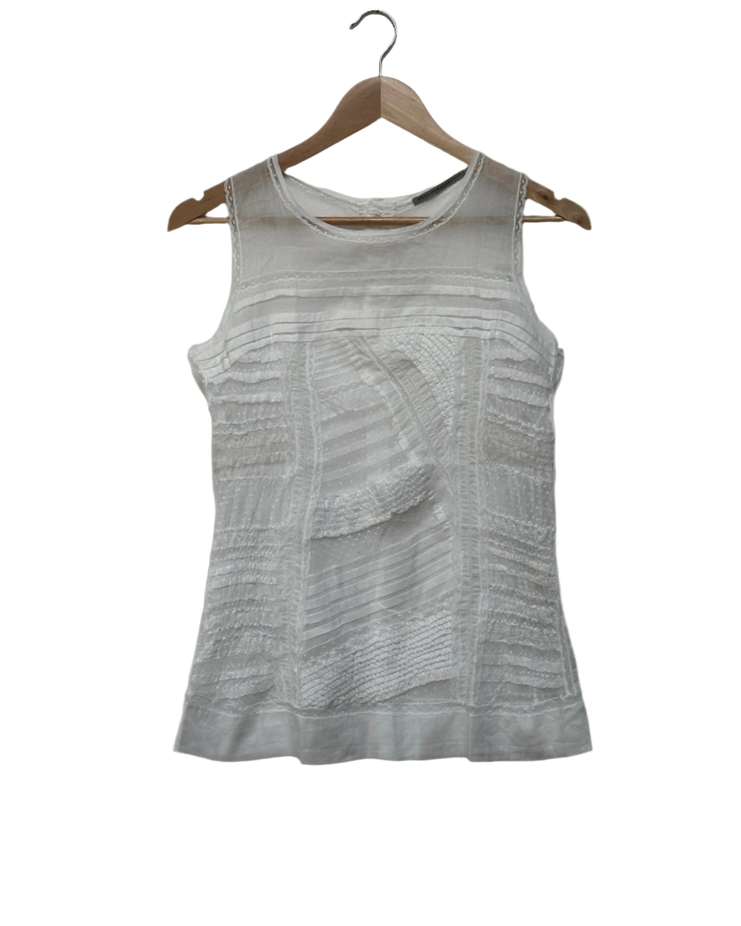 Ermanno Scervino Cotton and Silk Vest Top Size EU 40