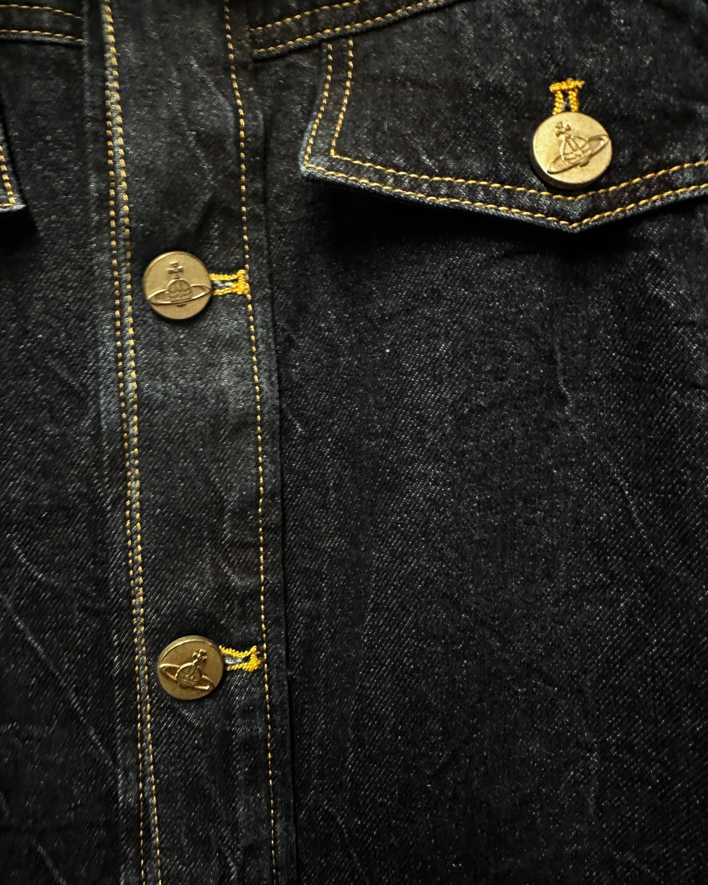 Vivienne Westwood Chaos Recycled Denim Jacket Size UK14