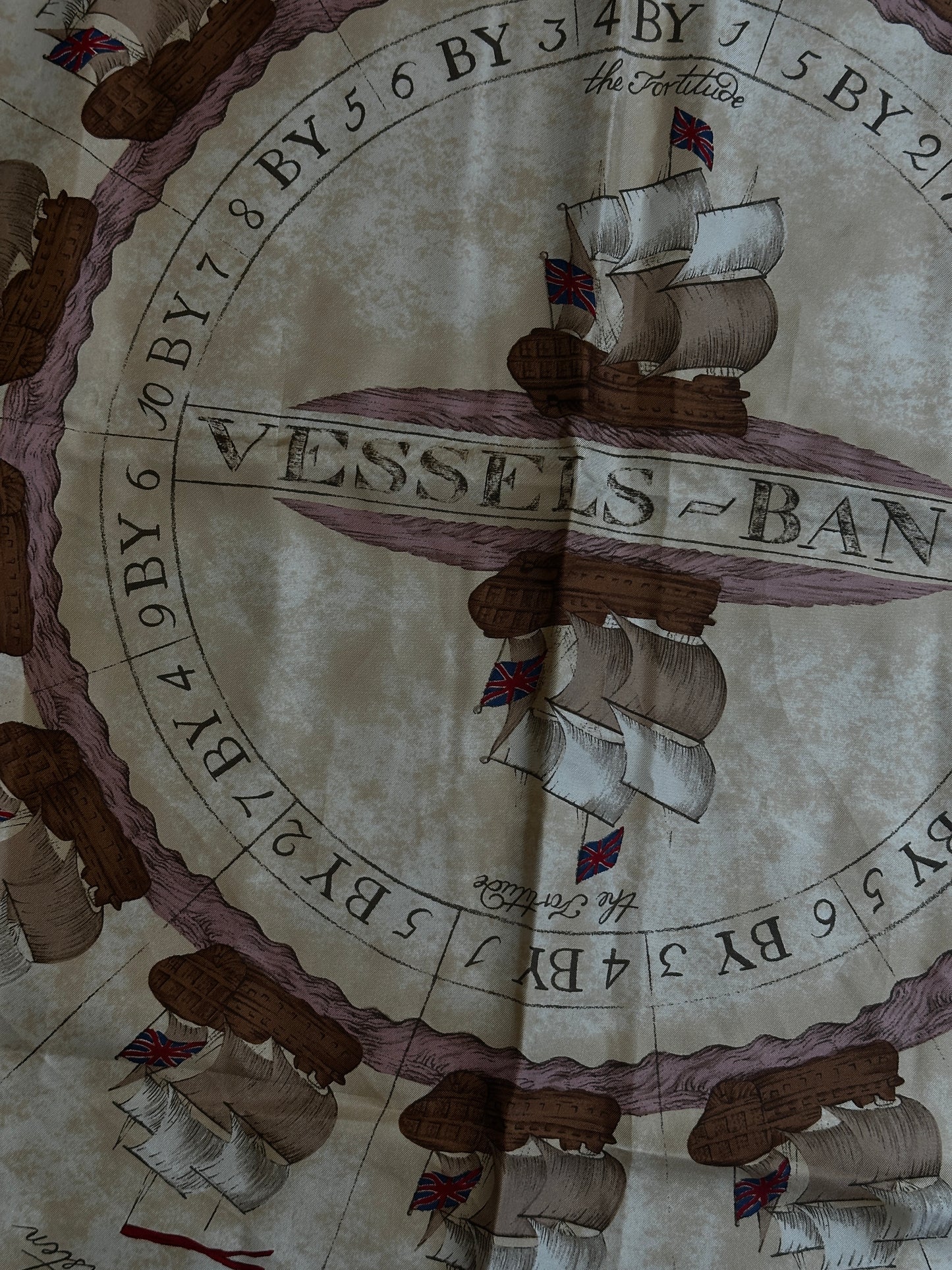 Burberrys Vessel Bank Silk Scarf