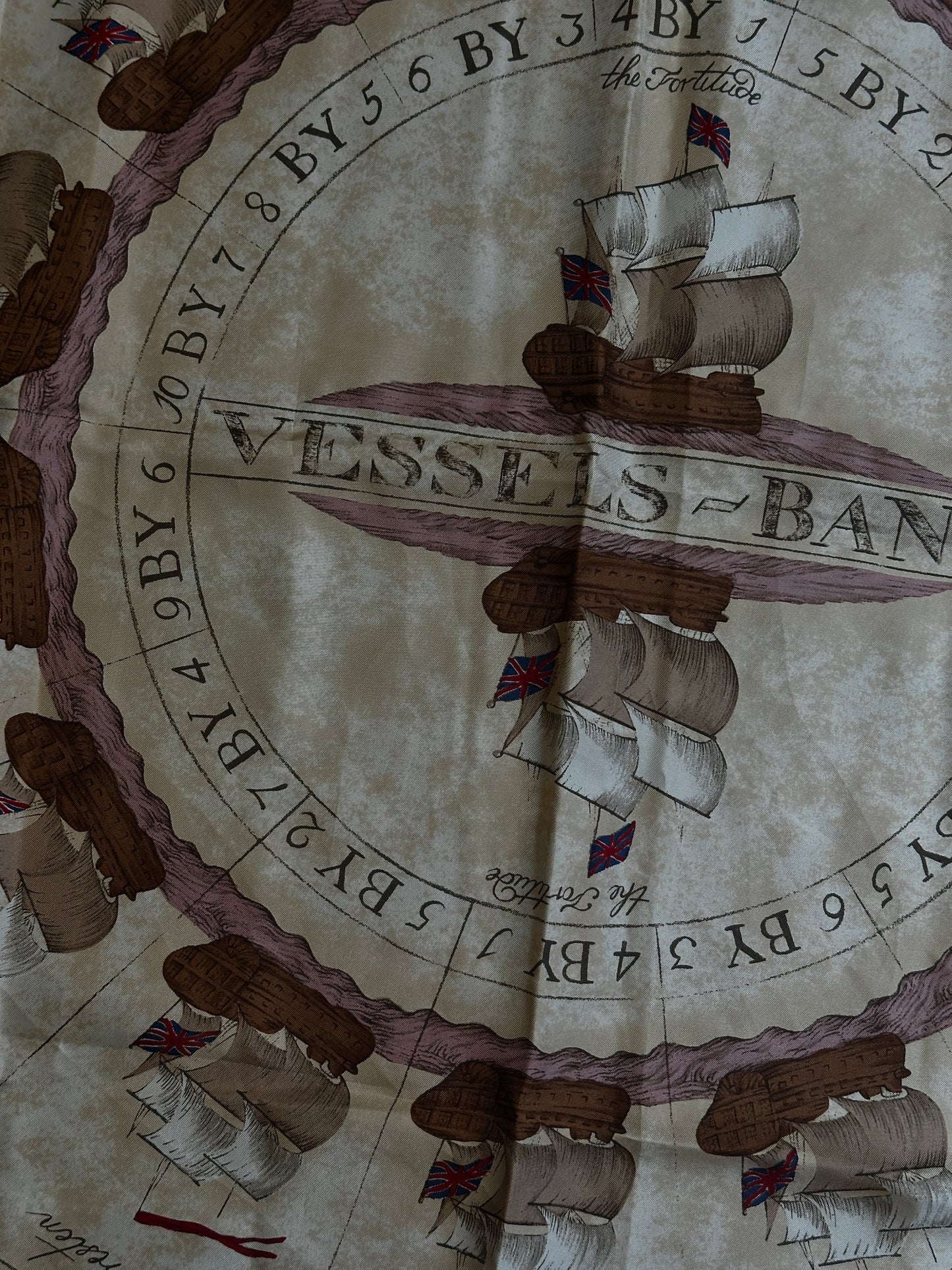 Burberrys Vessel Bank Silk Scarf