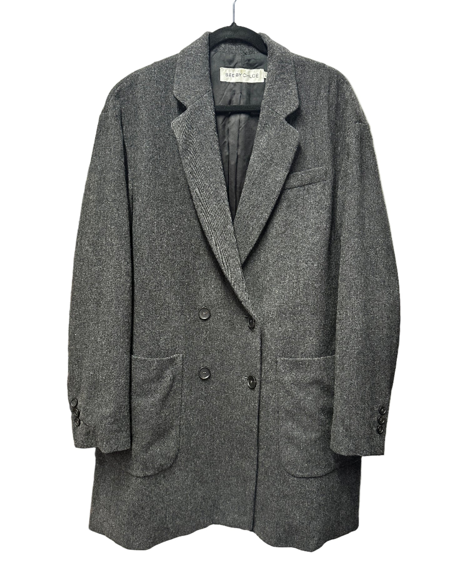 See by Chloè Wool Coat Size UK 16