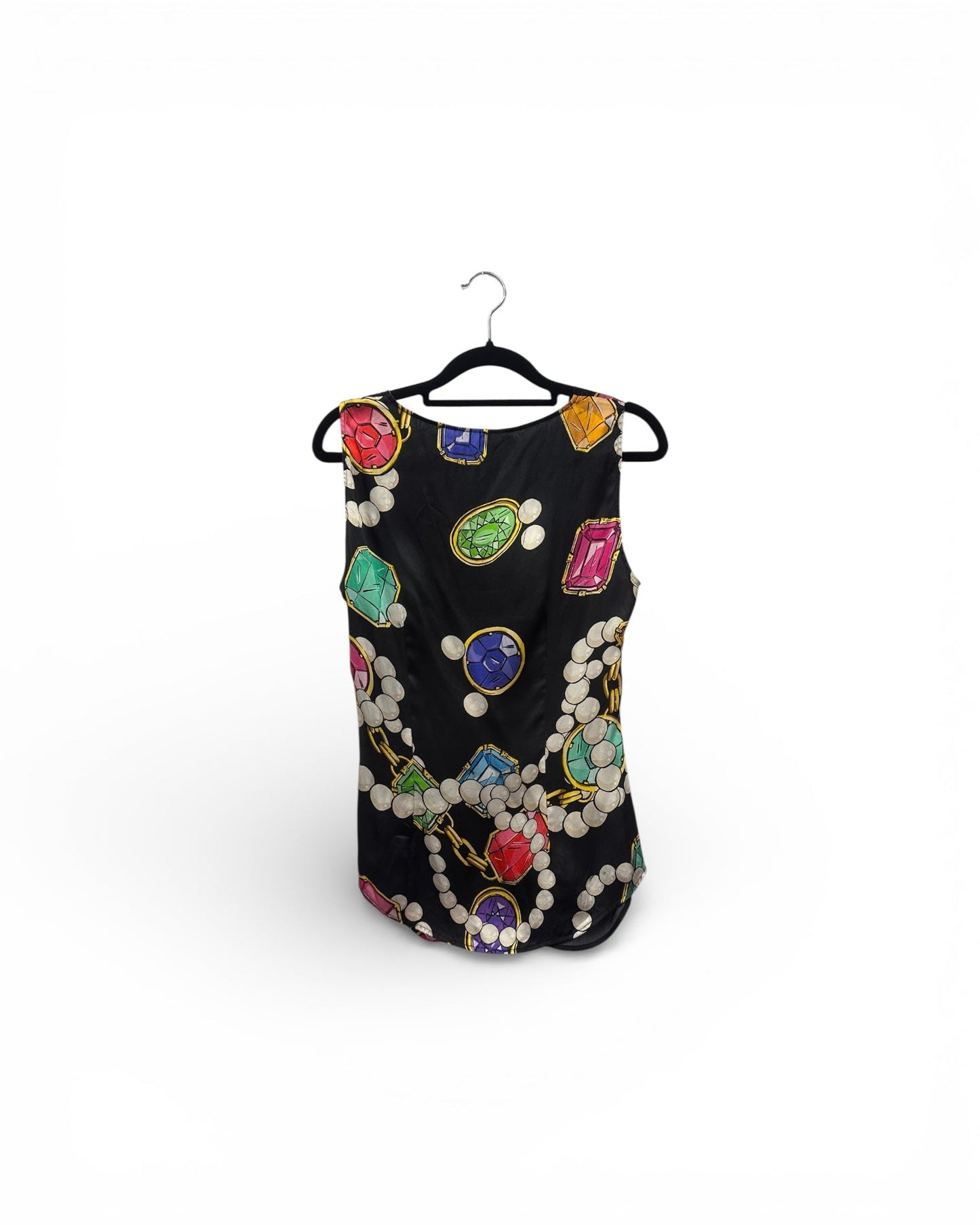 Moschino Boutique Gem Silk Vest Size UK 8