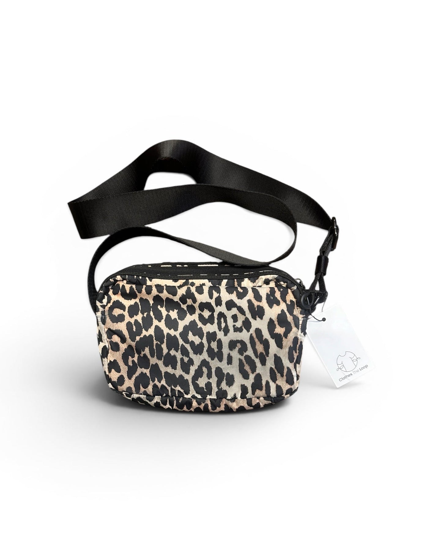 GANNI Crossbody Leopard Print Bag