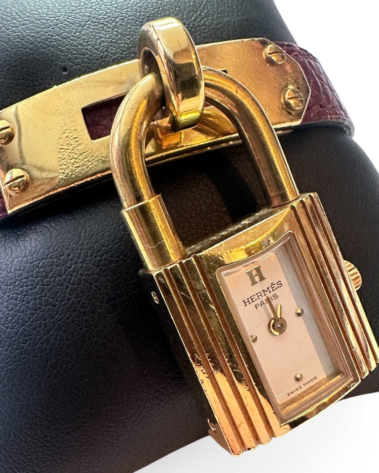 Hermès Vintage Kelly Watch + Box