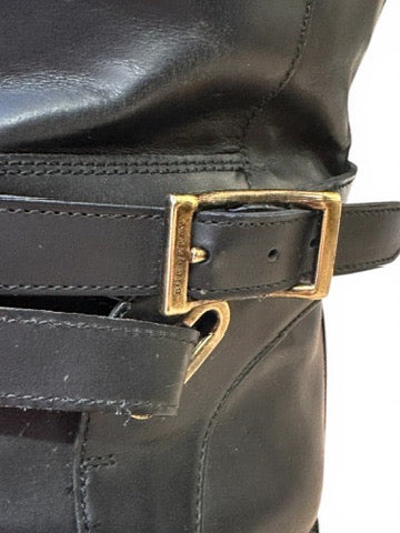 Burberry Black Riding Boots Size UK 5