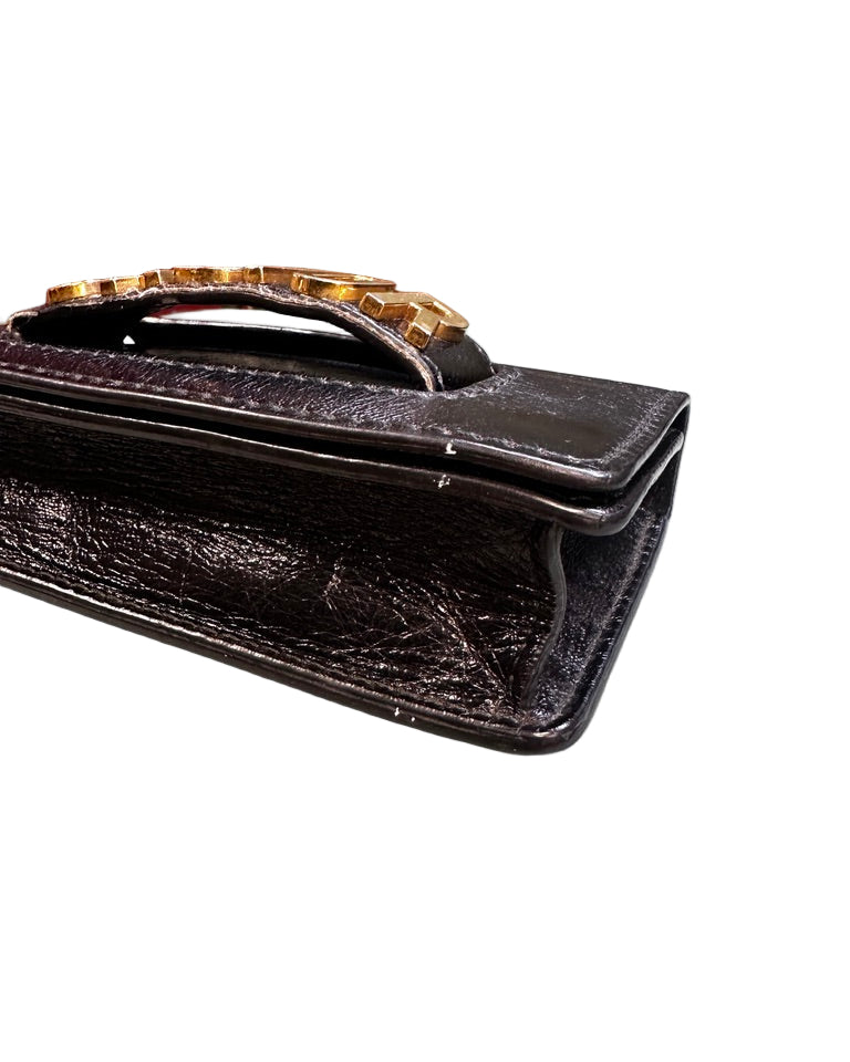 Vintage Leather J'ADIOR Clutch Bag
