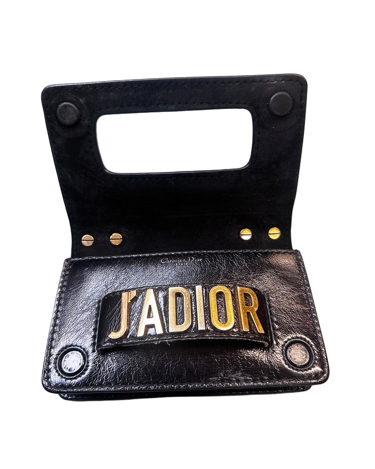 Vintage Leather J'ADIOR Clutch Bag