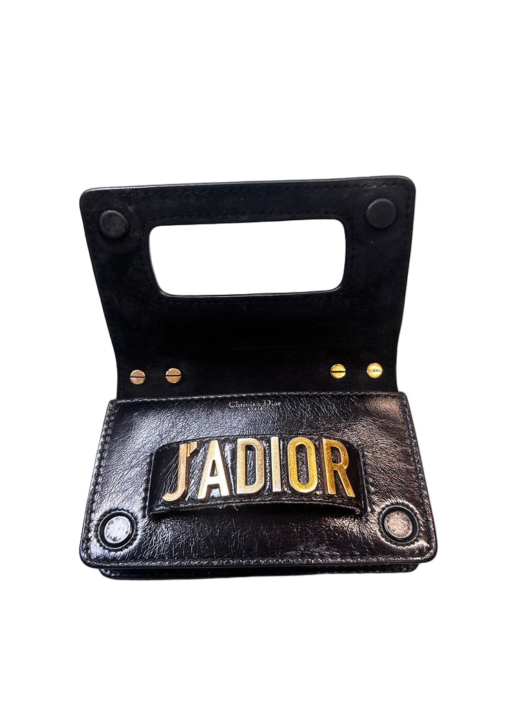 Vintage Leather J'ADIOR Clutch Bag