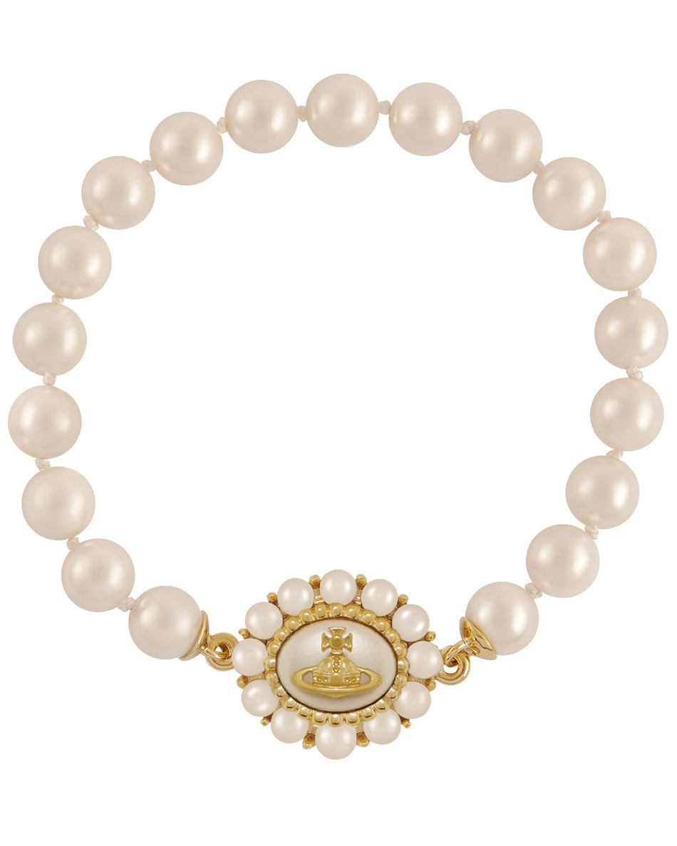 Vivienne Westwood Amaya Large Pearl Bracelet Gold