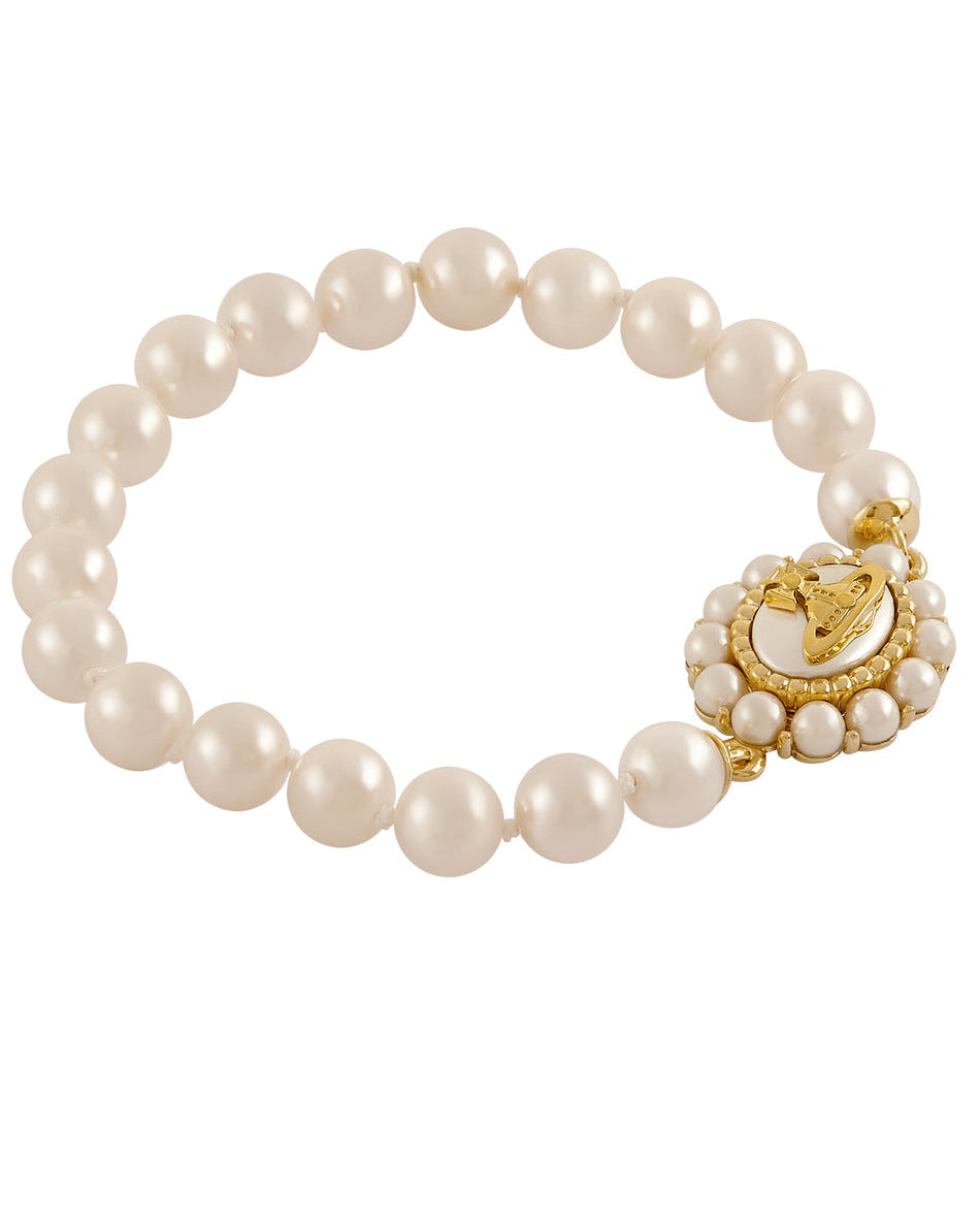 Vivienne Westwood Amaya Large Pearl Bracelet Gold