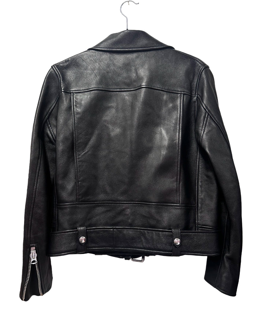 Acne Studios Leather Biker Jacket UK 10 New Merlyn