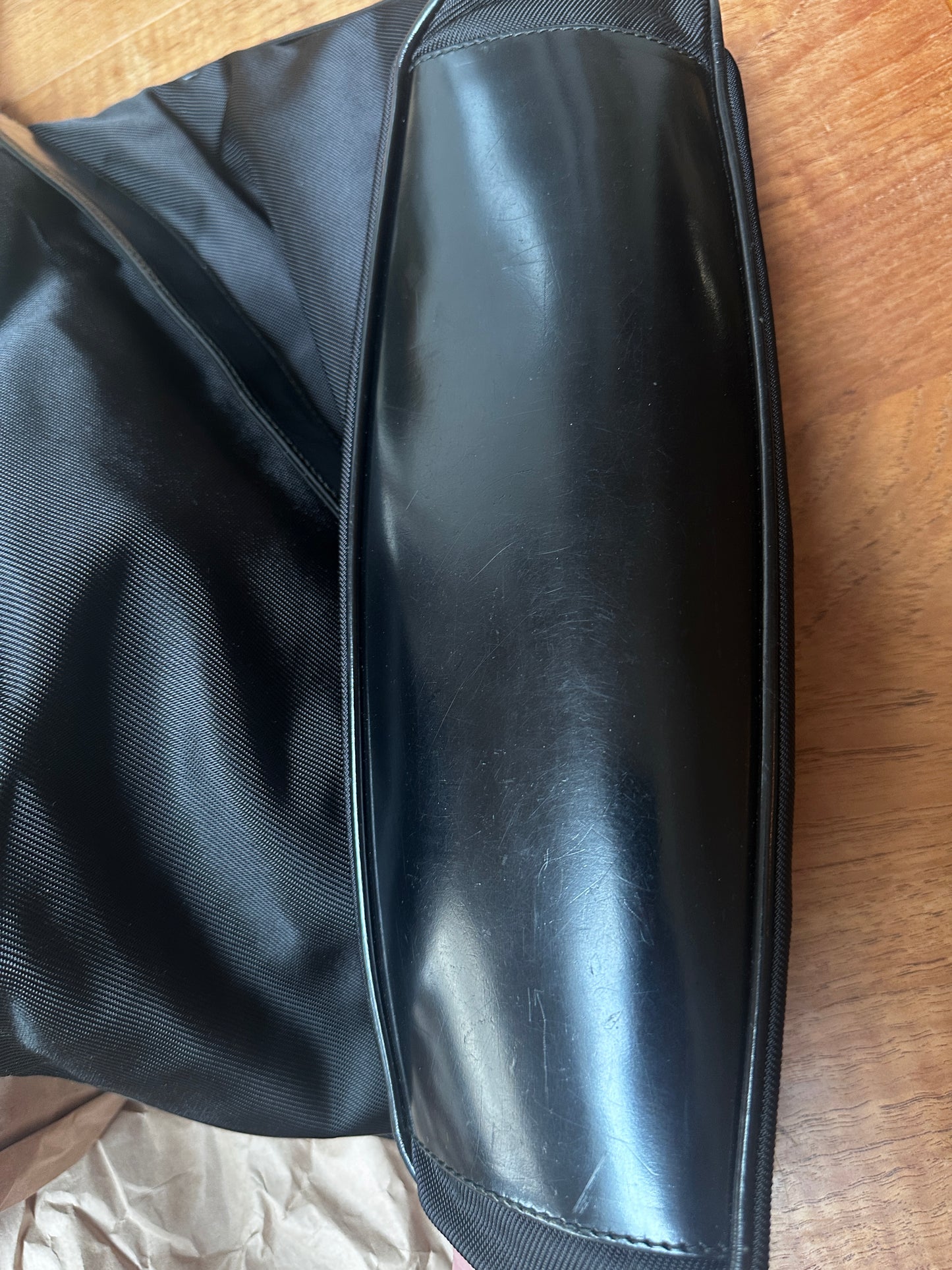 Vintage Gucci Bamboo Nylon and Leather Shoulder & Handbag