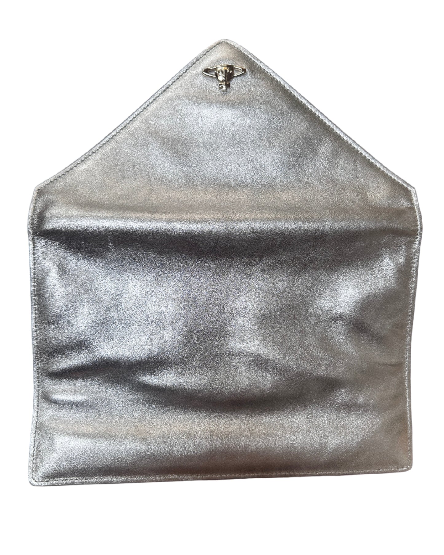 Vivienne Westwood Envelope Silver Clutch Bag
