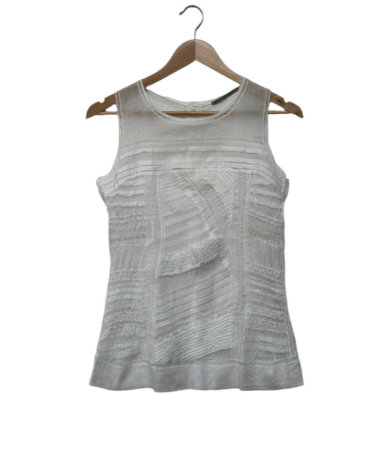 Ermanno Scervino Cotton and Silk Vest Top Size EU 40