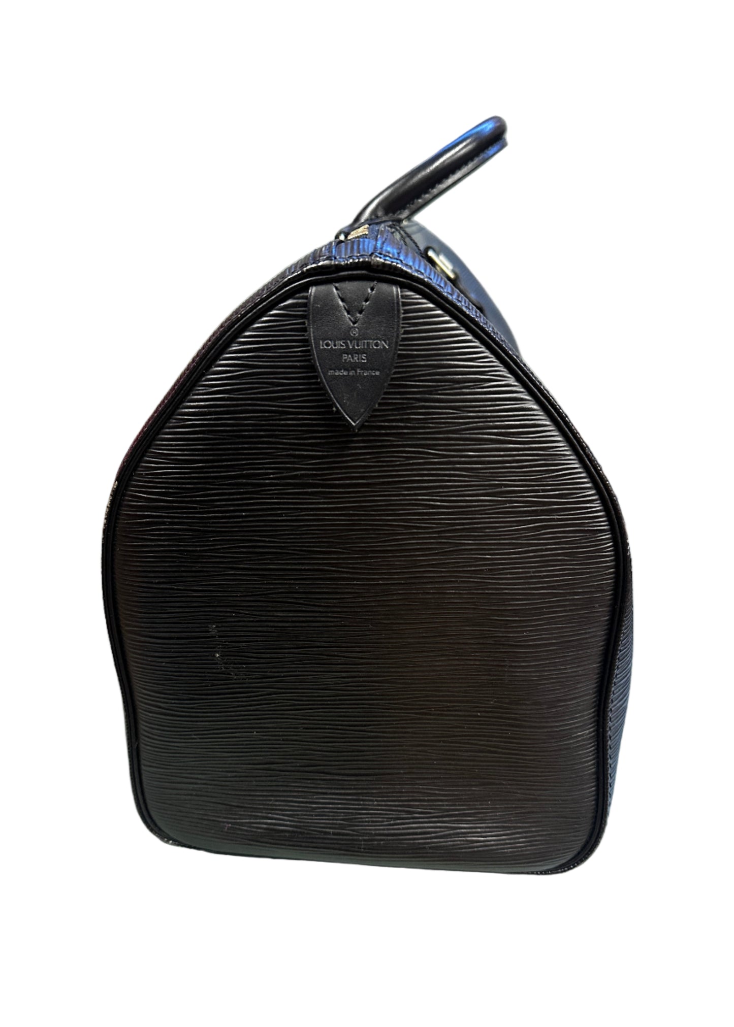 Louis Vuitton Speedy 40 Black Epi Leather and matching Eugenie purse