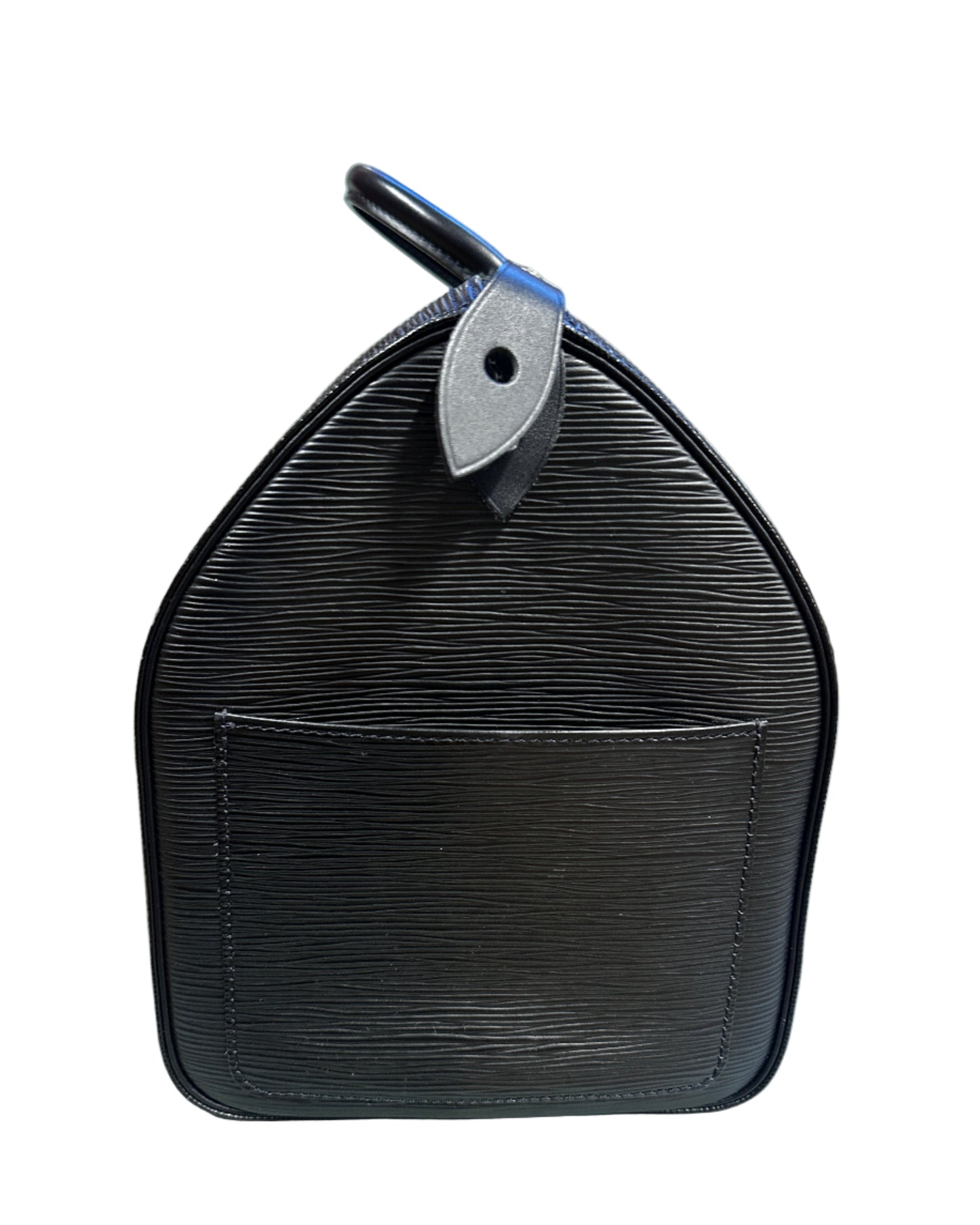 Louis Vuitton Speedy 40 Black Epi Leather and matching Eugenie purse