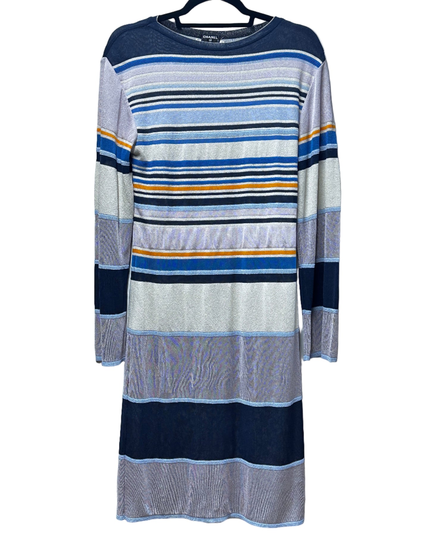 Chanel Sparkle Long Sleeve Mini Dress - UK8