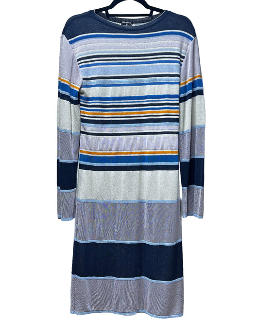 Chanel Sparkle Long Sleeve Mini Dress - UK8