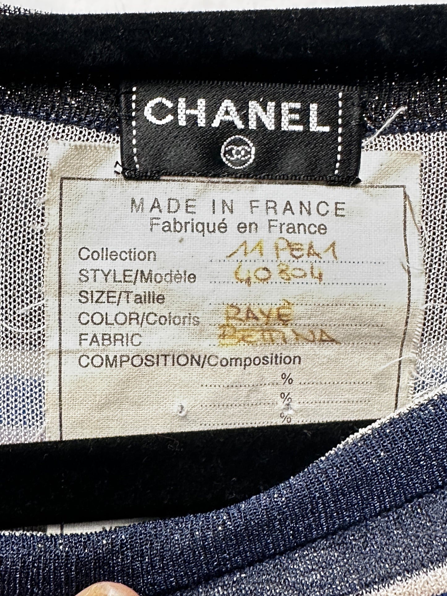 Chanel Sparkle Long Sleeve Mini Dress - UK8