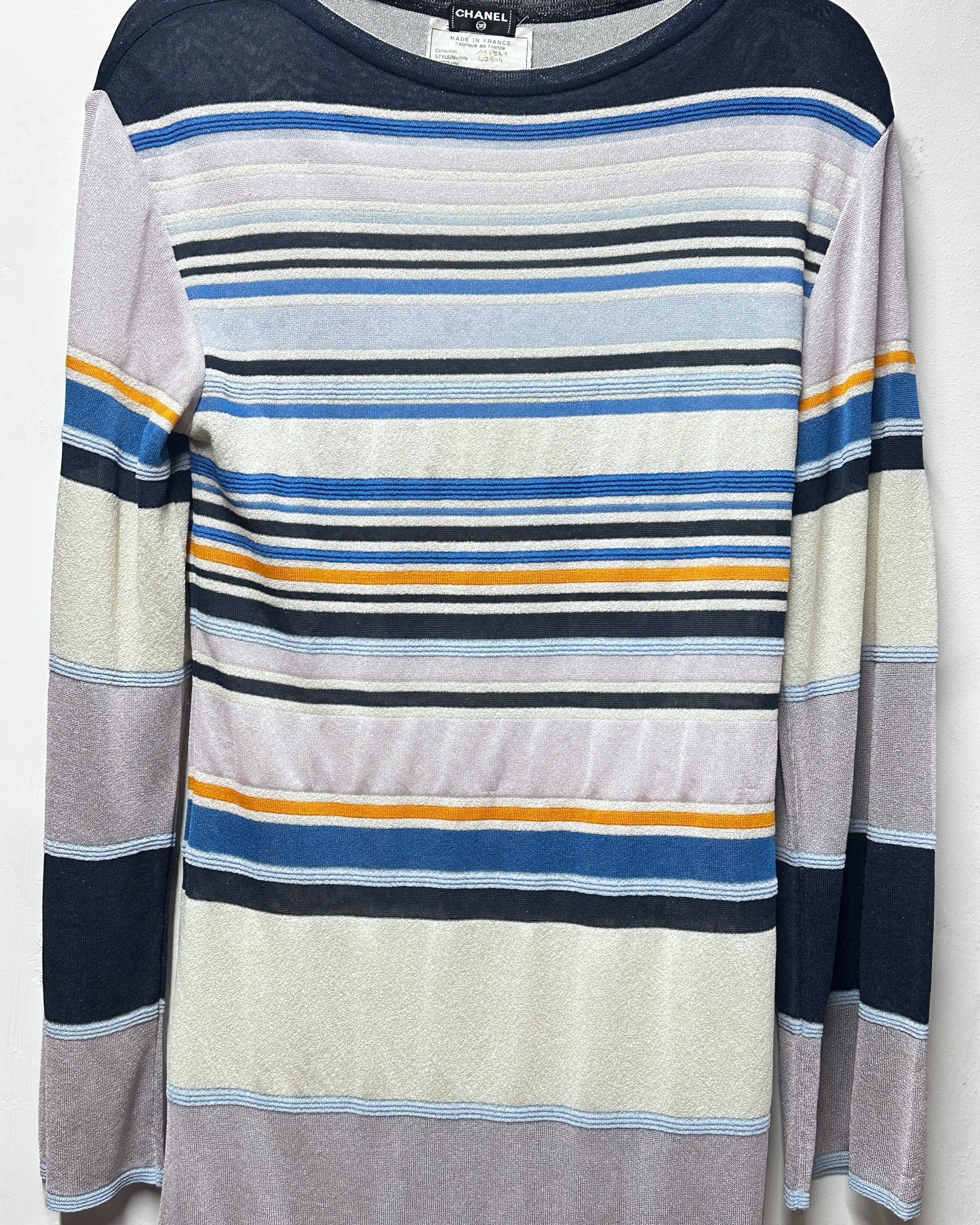 Chanel Sparkle Long Sleeve Mini Dress - UK8