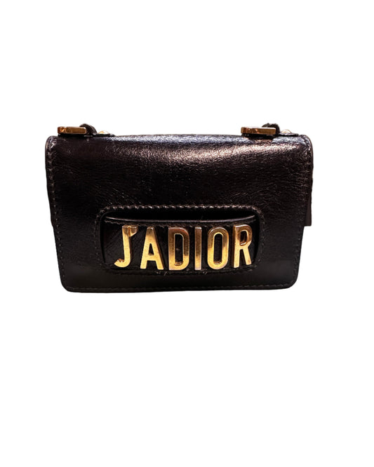Vintage Leather J'ADIOR Clutch Bag