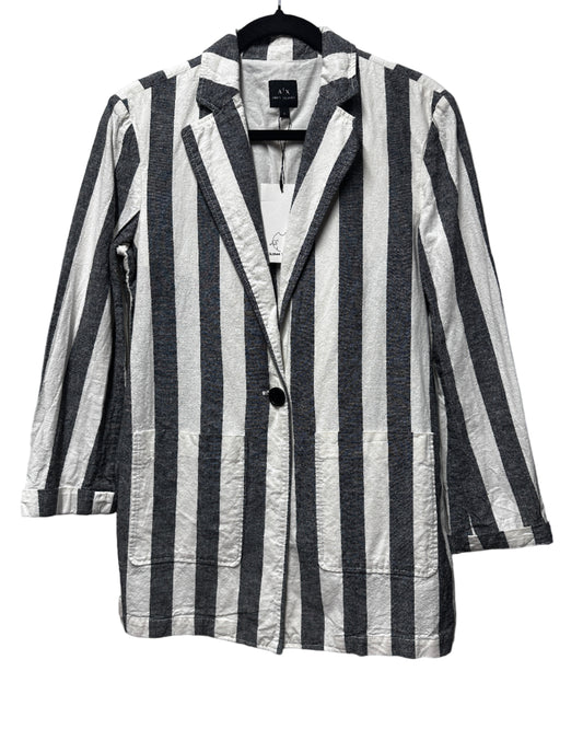 Armani Exchange Linen Blazer - 'Good Vibes' Applique - Size US8/ UK12