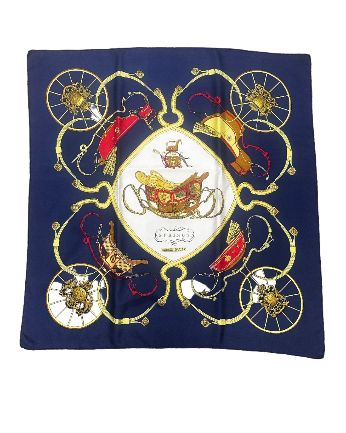 Hermès Springs Silk Scarf