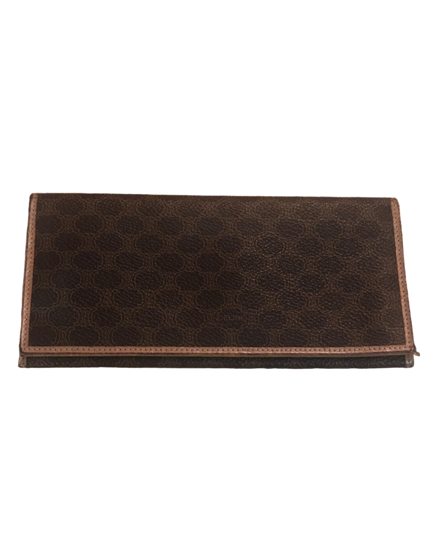 Vintage Celine Macadam Bifold Long Wallet