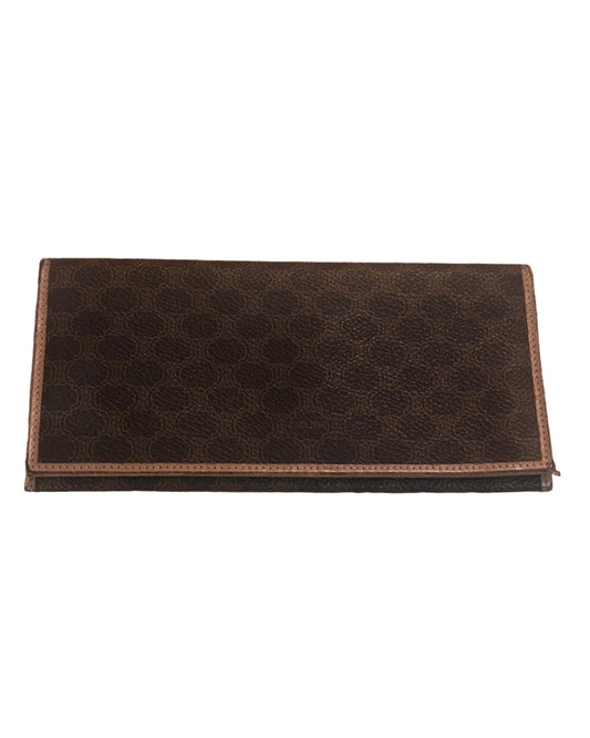 Vintage Celine Macadam Bifold Long Wallet