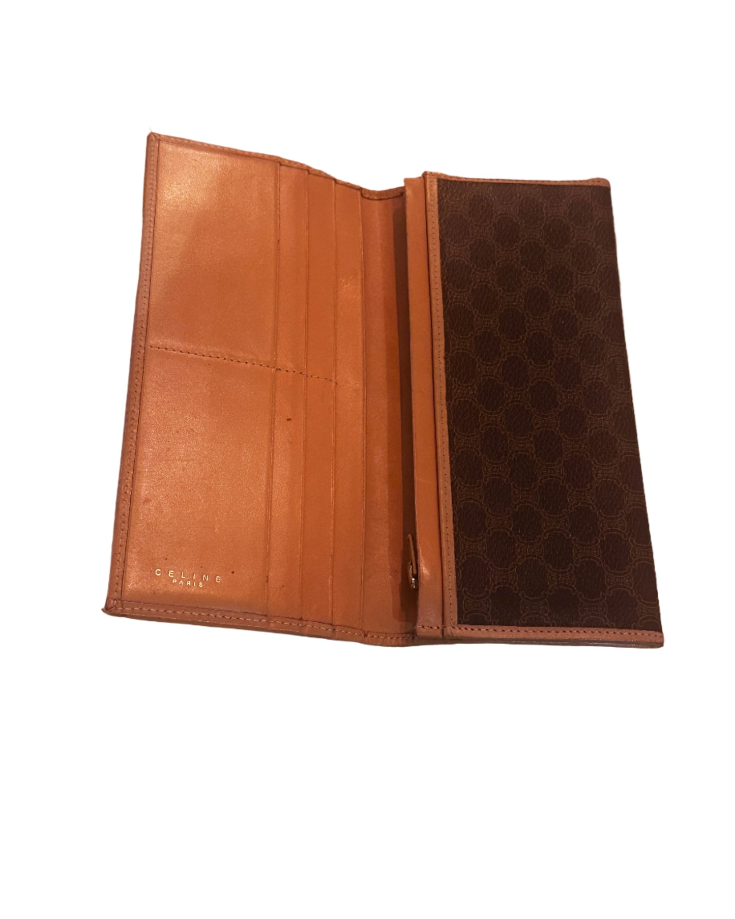 Vintage Celine Macadam Bifold Long Wallet