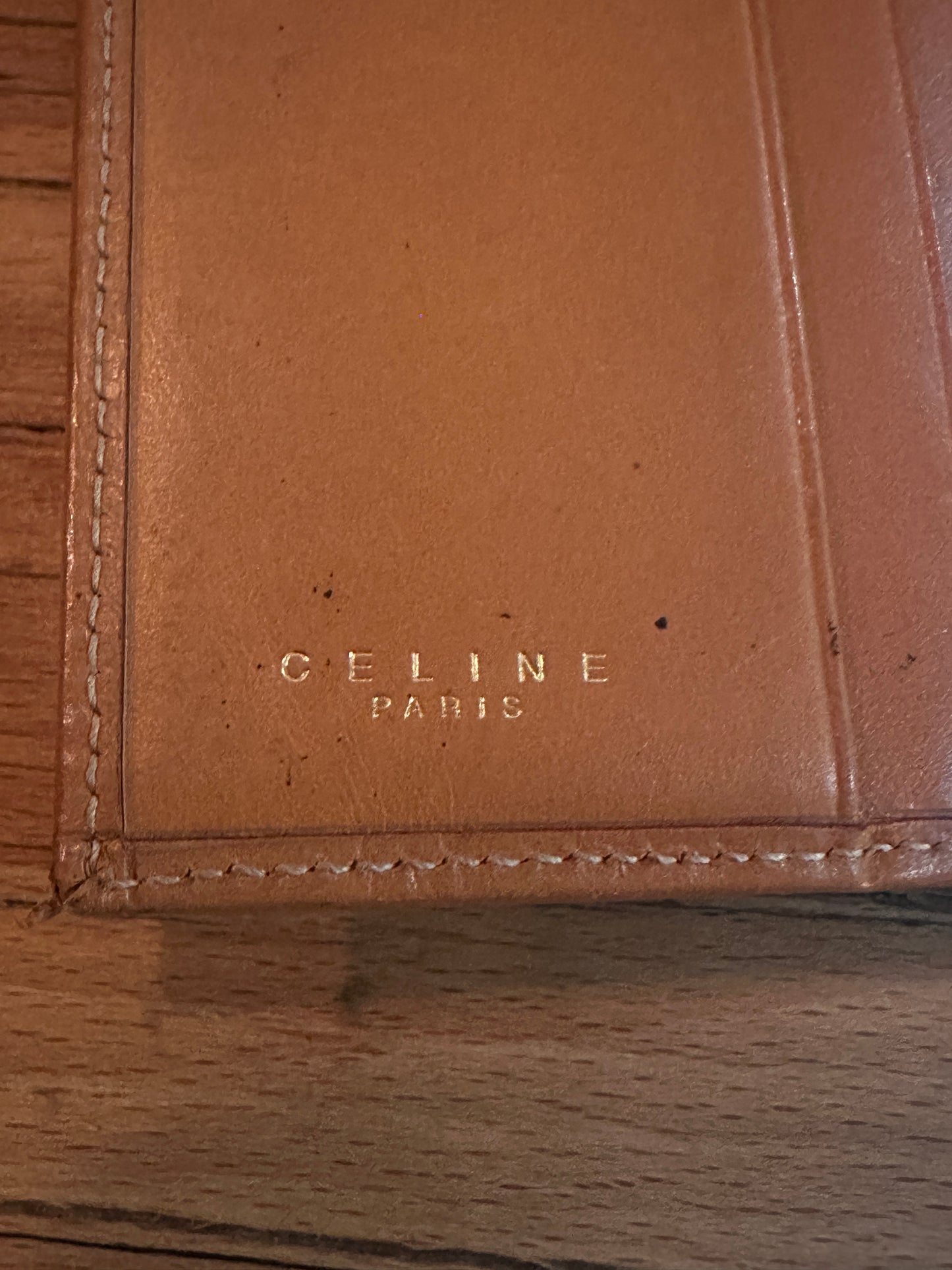 Vintage Celine Macadam Bifold Long Wallet