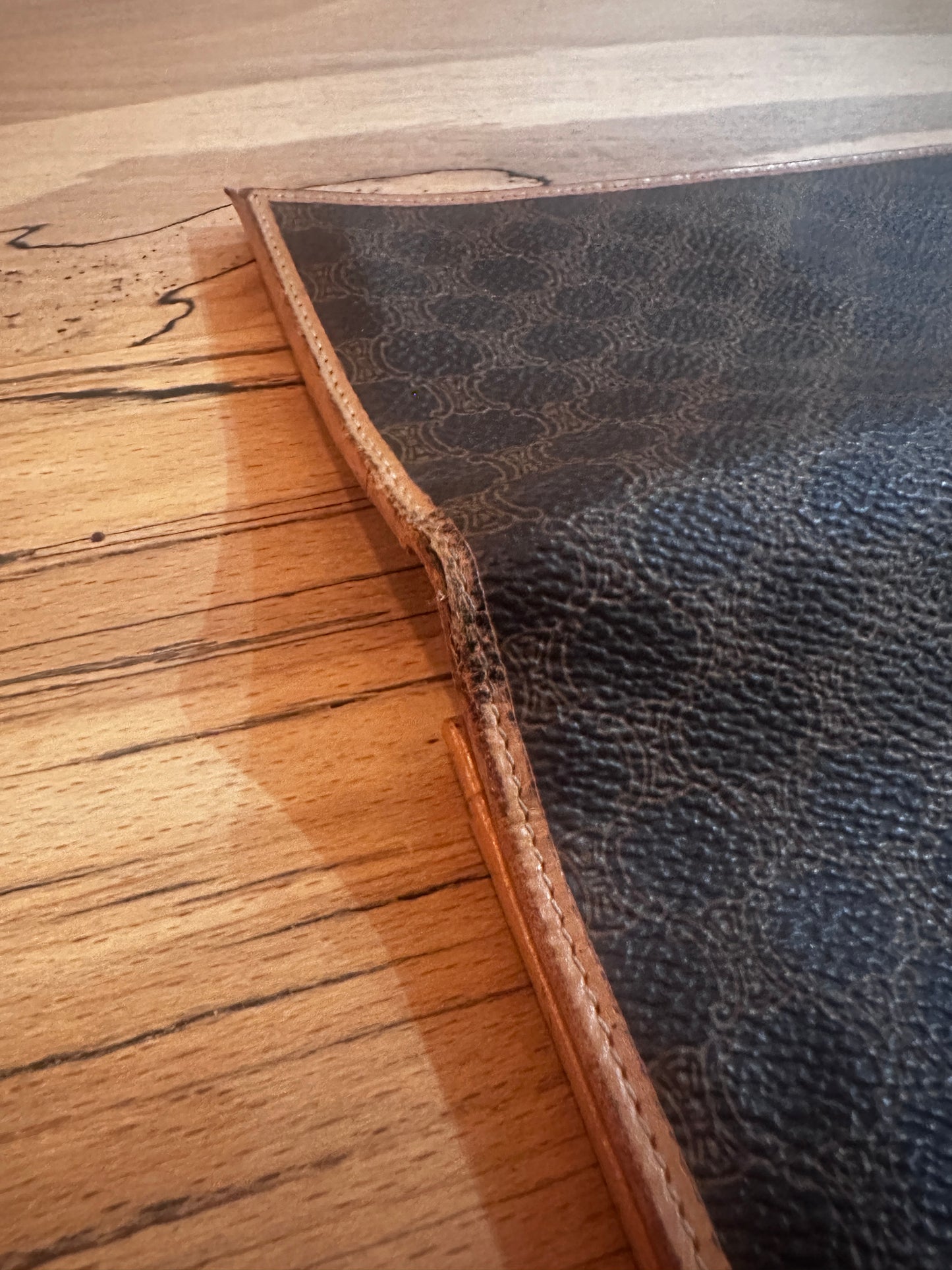 Vintage Celine Macadam Bifold Long Wallet