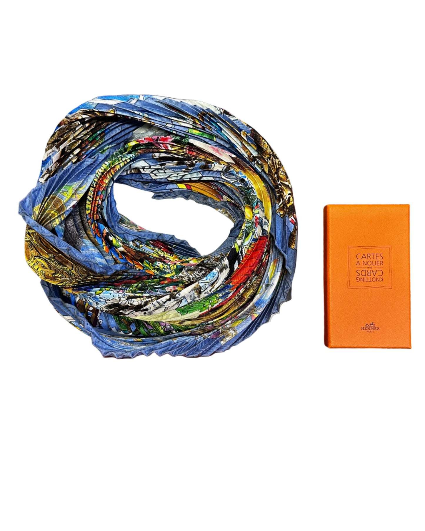 Hermès Plissé Scarf Les Amériques