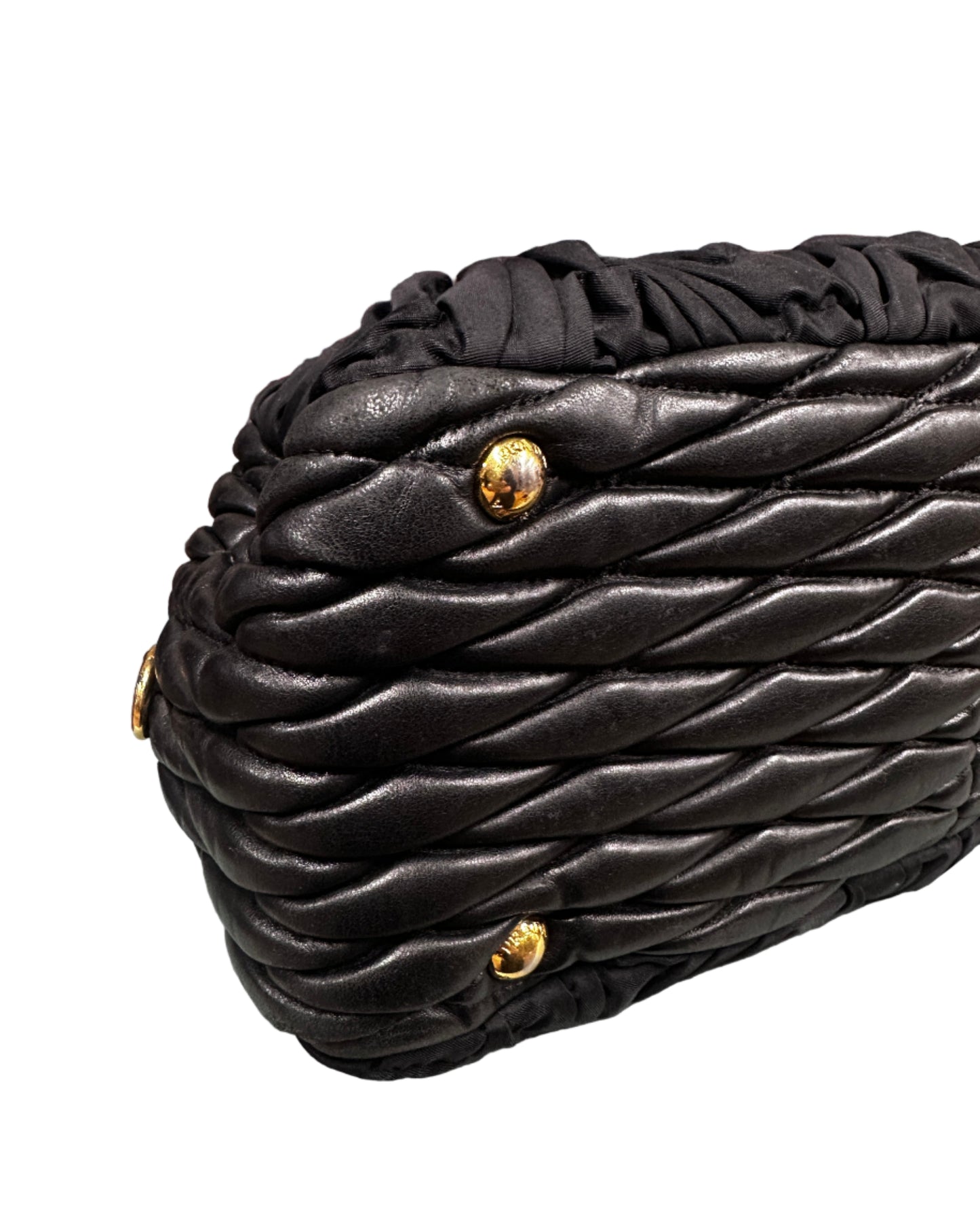 Prada Nylon and Leather Handbag