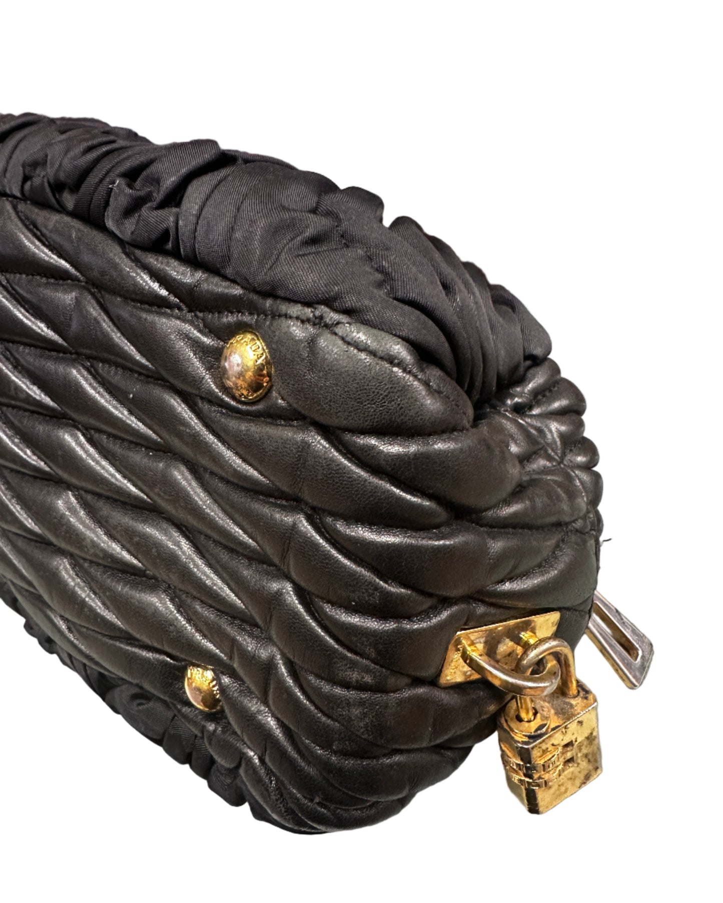 Prada Nylon and Leather Handbag