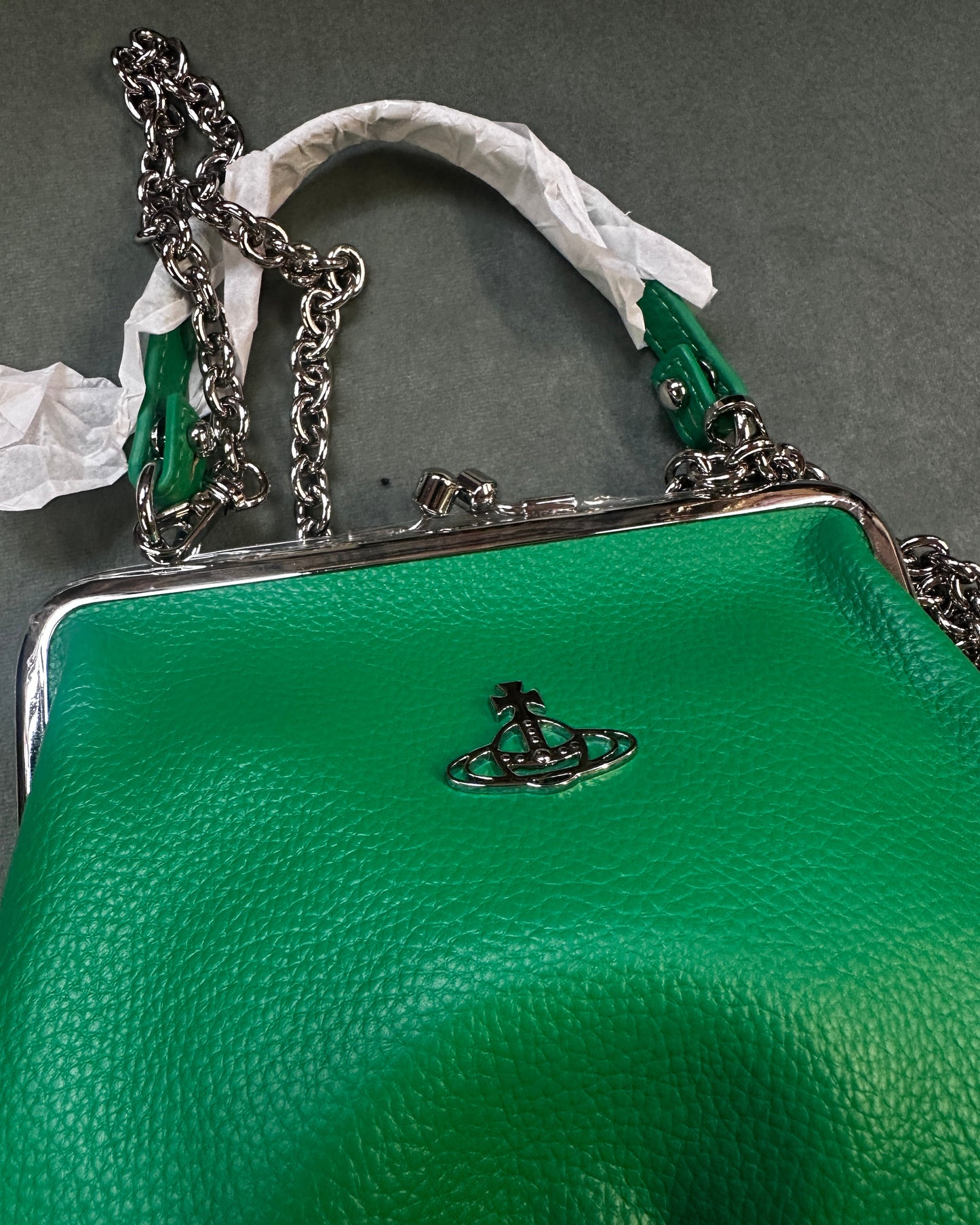 Vivienne Westwood Granny Frame Purse Kisslock - Green