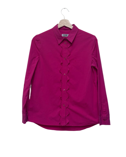 Moschino Cheap and Chic Button Up Frill Shirt Size UK12