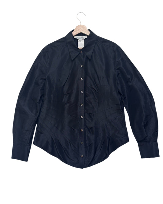 Marina Rinaldi Long Sleeve Black Shirt Size UK12