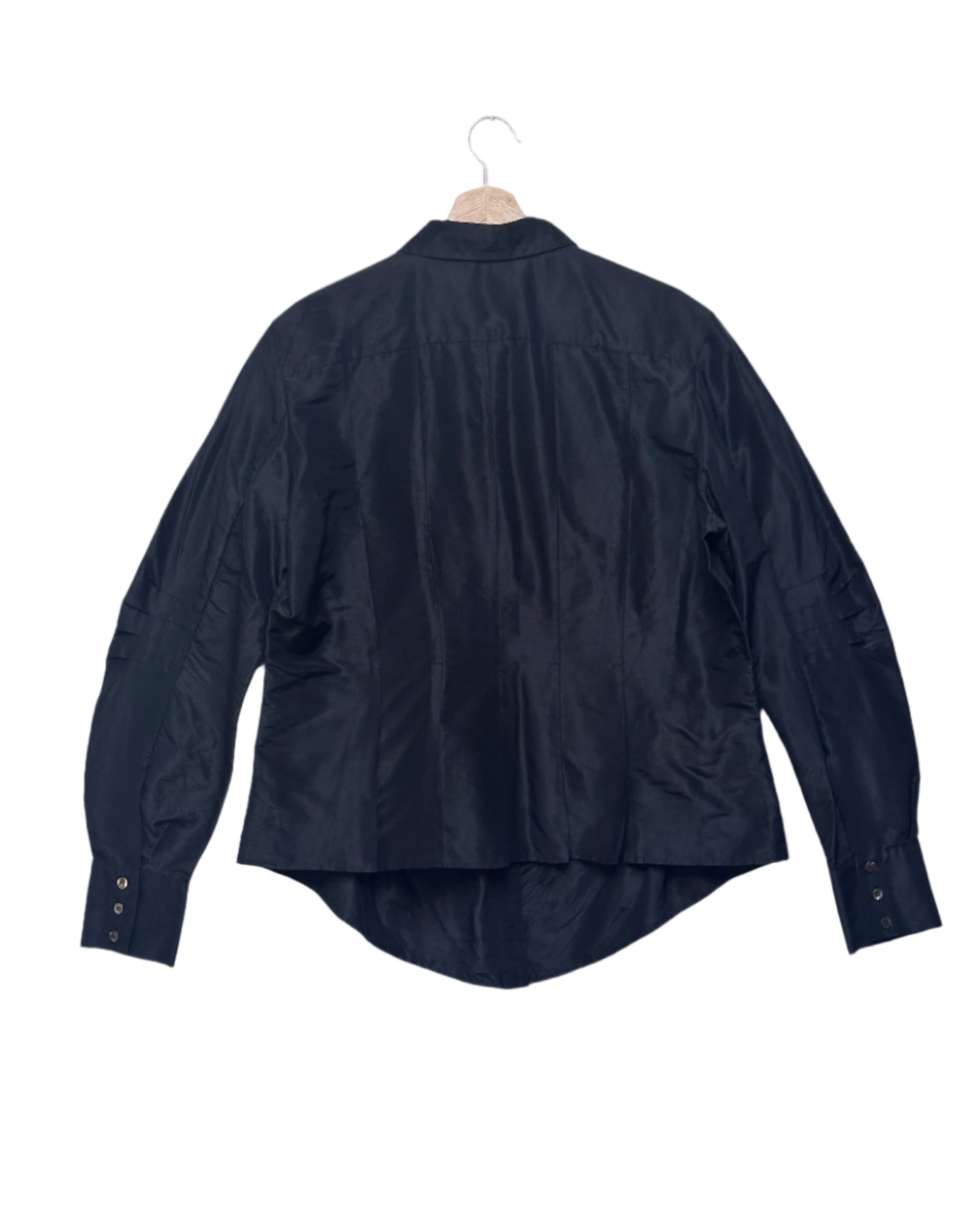 Marina Rinaldi Long Sleeve Black Shirt Size UK12