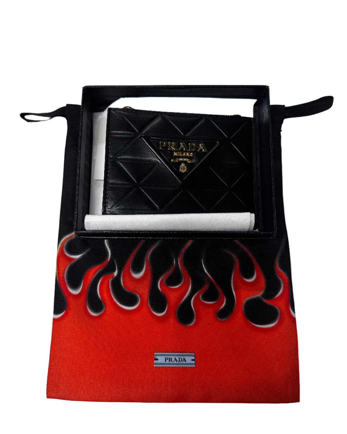 Prada Diamond Quilt Leather Purse