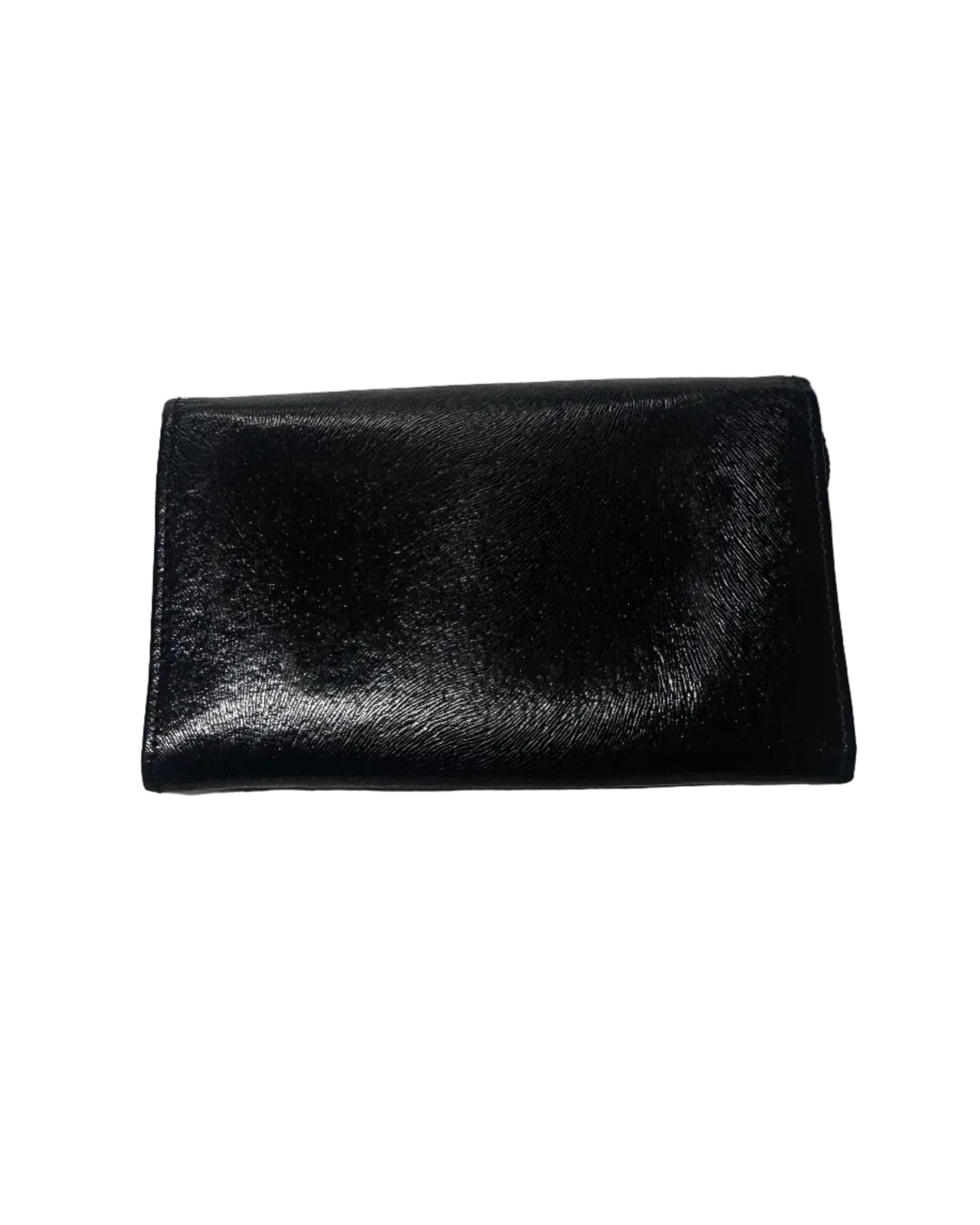 Fendi Logo Black Leather Wallet