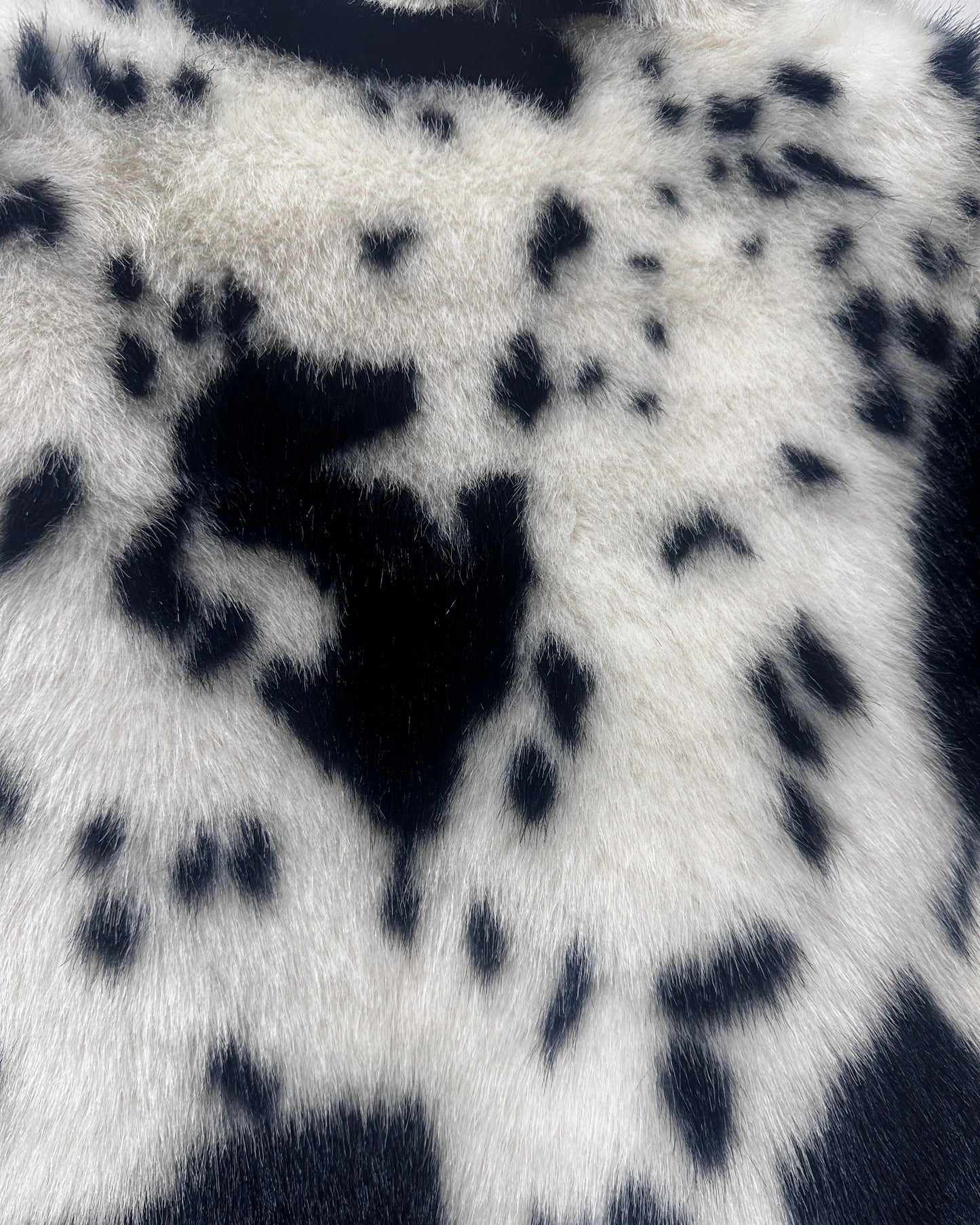Shrimps Dalmatian Print Faux Fur Jacket - Size UK 10