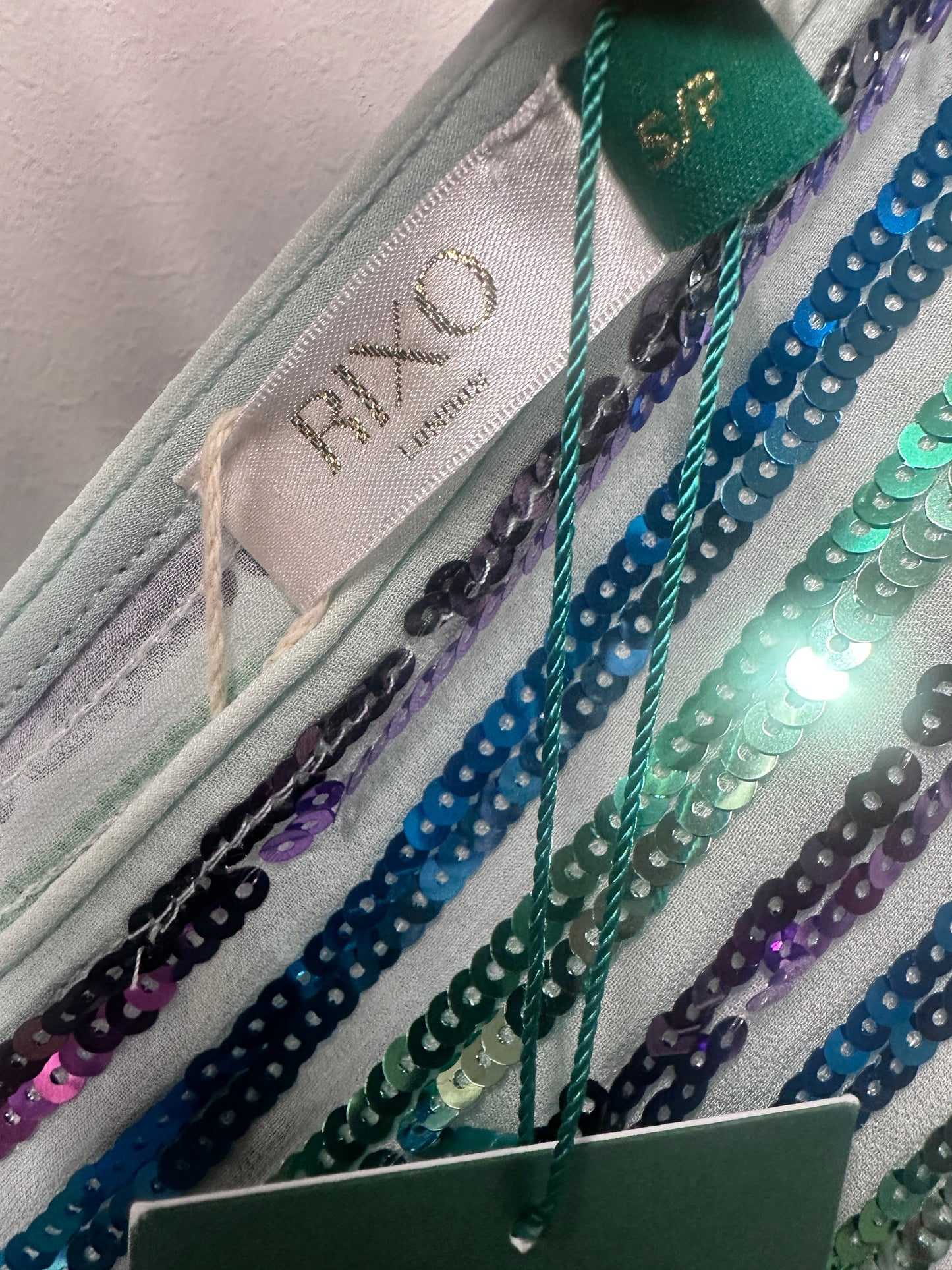 Rixo Emmy Multistripe V Neck Dress - Size UK 10