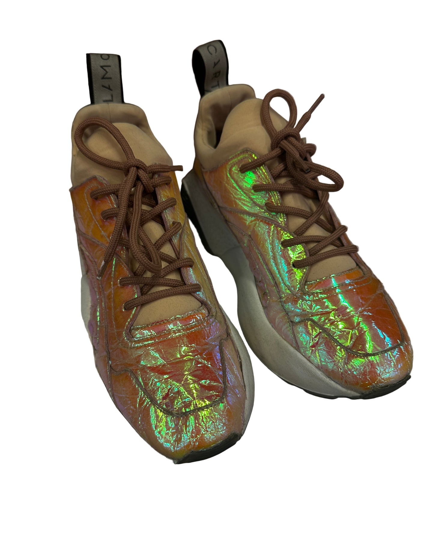 Stella McCartney Eclypse Pink Holographic Sneaker Size UK 6