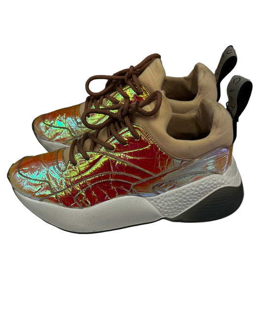 Stella McCartney Eclypse Pink Holographic Sneaker Size UK 6