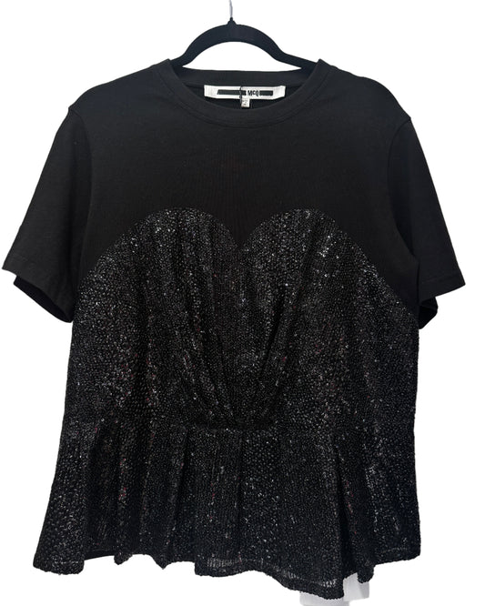 McQ Alexander McQueen Peplum Top Size UK 14